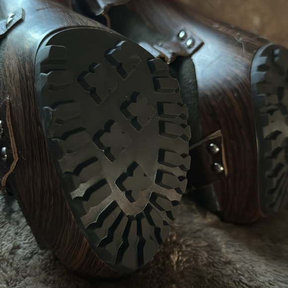 Dollhouse leather platform open toe ankle bootie size 11 - Picture 12 of 14